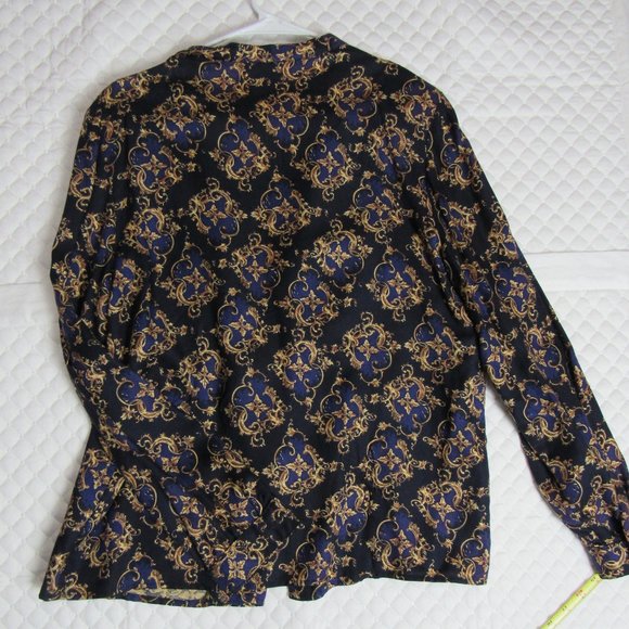 Patterned Talbots Button Up Blouse - Picture 8 of 10